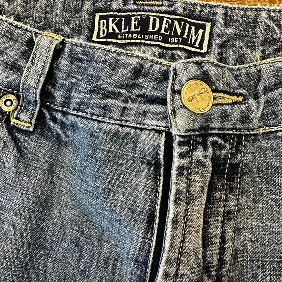 Vintage 90’s BKLE Buckle Shayla Jeans 31 Straight Leg Medium Wash Mid Rise Y2K - Picture 7 of 15